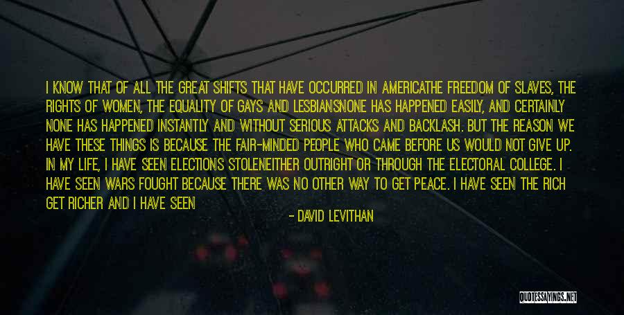 College And Life Quotes By David Levithan