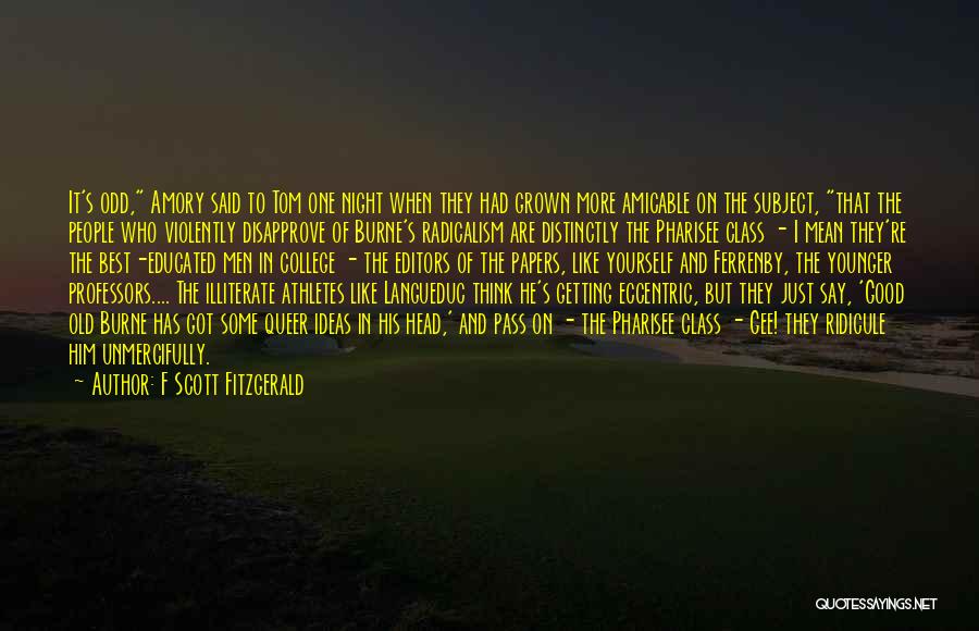 College Athletes Quotes By F Scott Fitzgerald