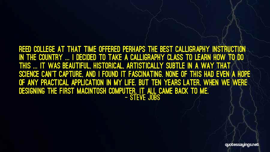 College Class Quotes By Steve Jobs College Class Quotes By Steve Jobs