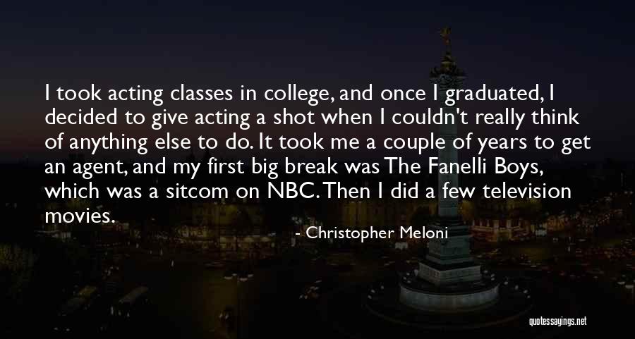 College Classes Quotes By Christopher Meloni College Classes Quotes By Christopher Meloni