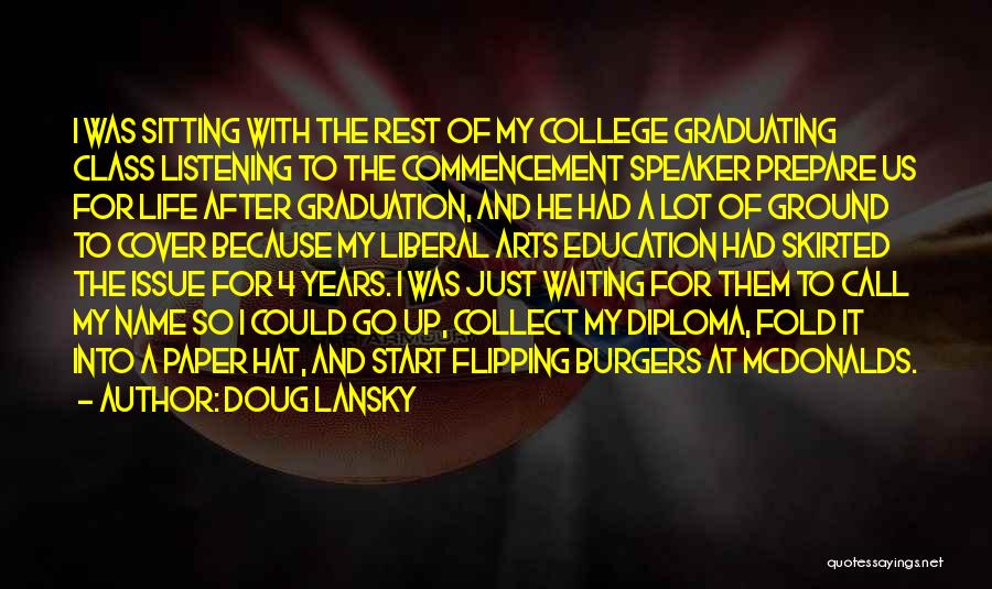 College Diploma Quotes By Doug Lansky