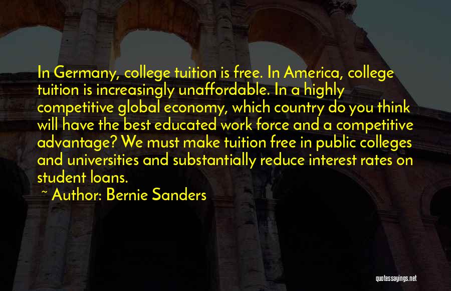 College Educated Quotes By Bernie Sanders
