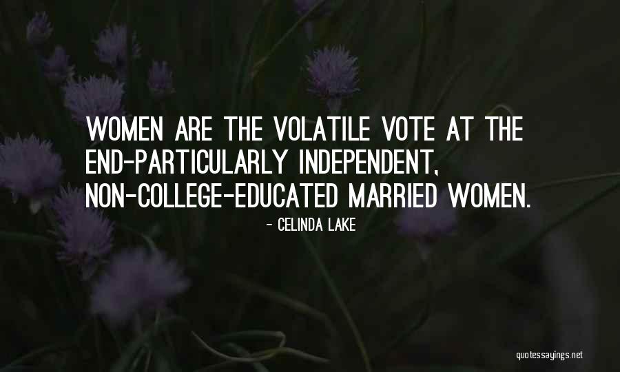 College Educated Quotes By Celinda Lake