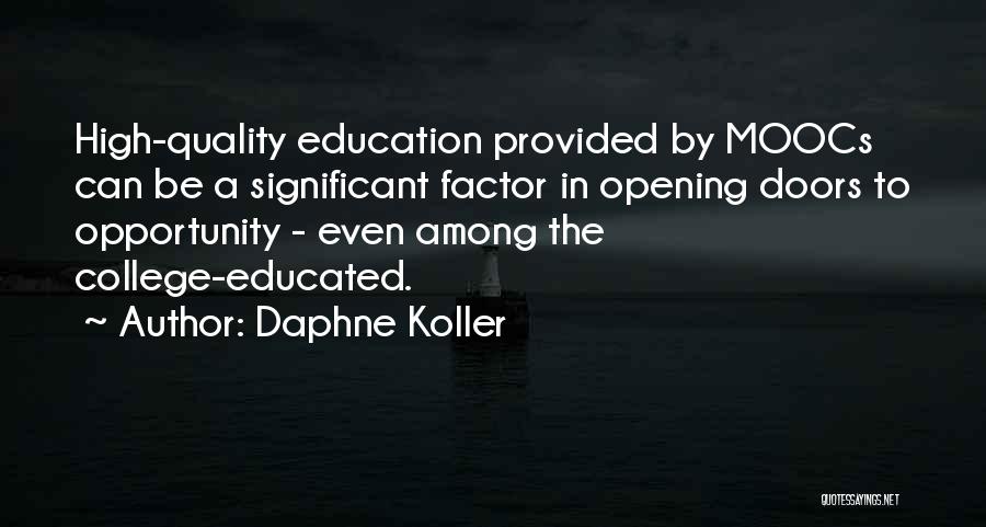 College Educated Quotes By Daphne Koller