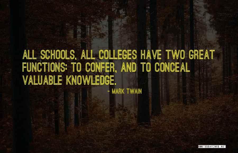 College Functions Quotes By Mark Twain