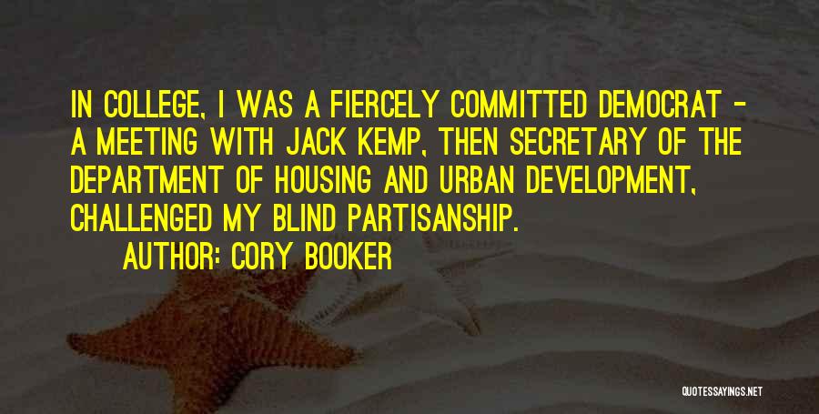 College Housing Quotes By Cory Booker