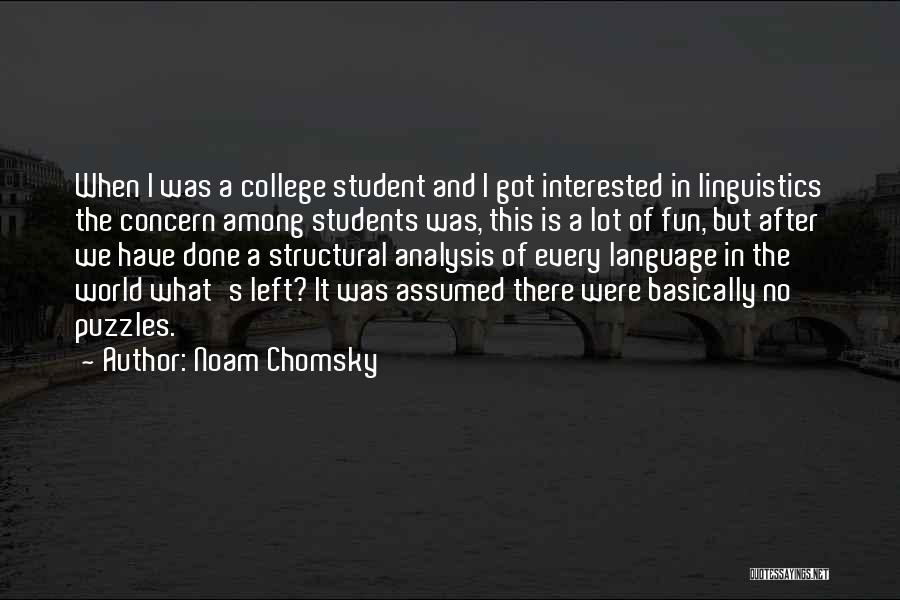 College Is Fun Quotes By Noam Chomsky