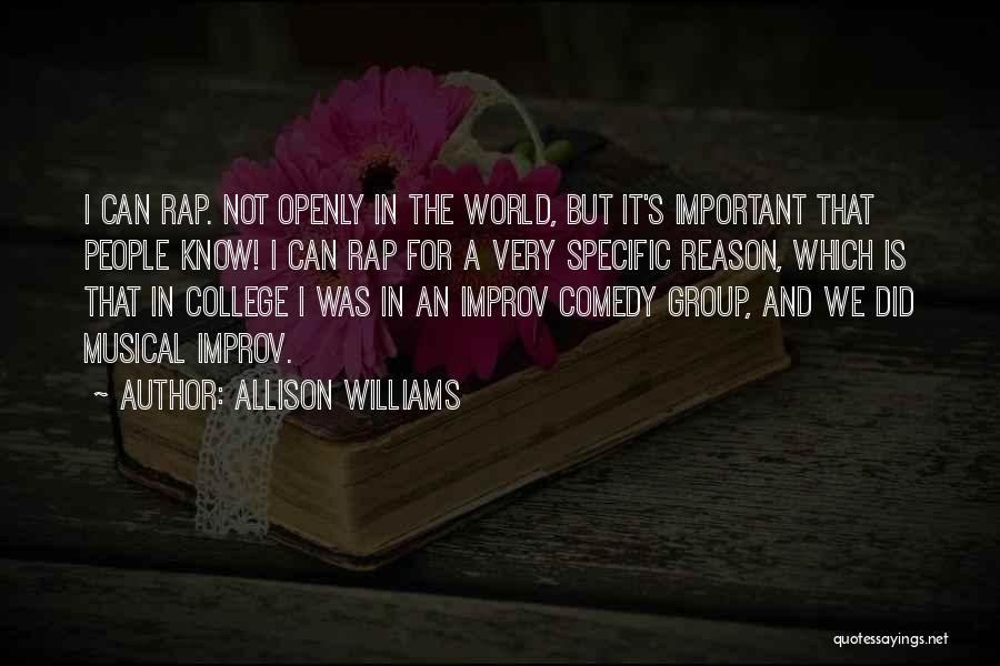 College Is Important Quotes By Allison Williams
