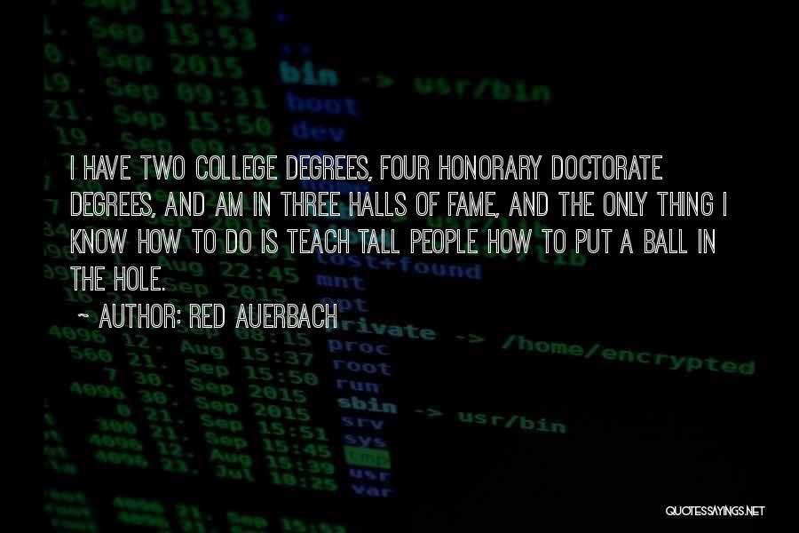 College Is Quotes By Red Auerbach