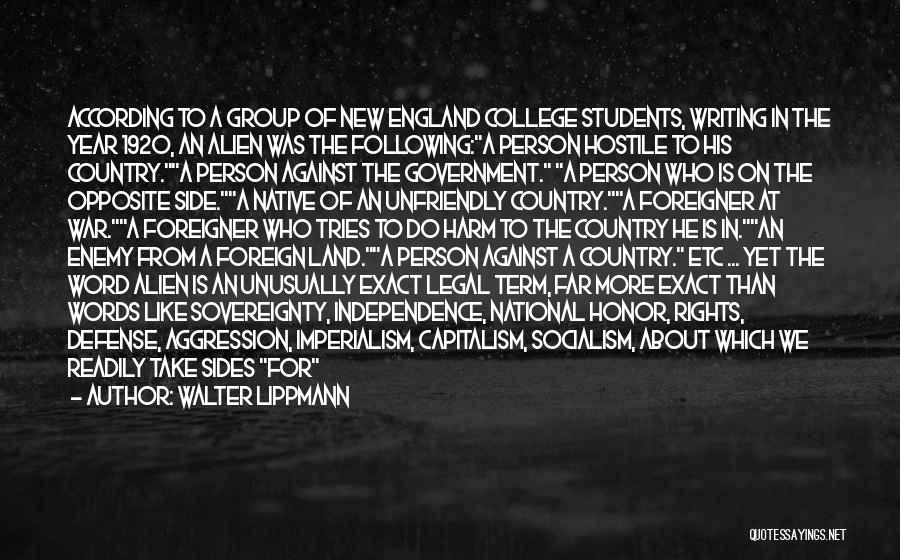 College Is Quotes By Walter Lippmann