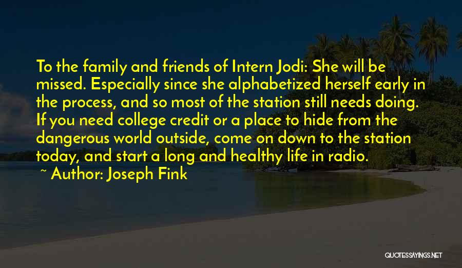 College Life And Friends Quotes By Joseph Fink