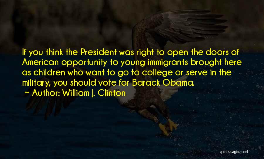 College President Quotes By William J. Clinton