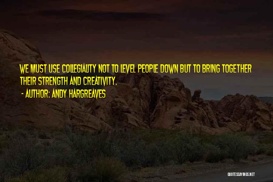 Collegiality Quotes By Andy Hargreaves