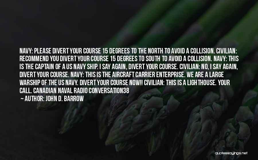 Collision Course Quotes By John D. Barrow