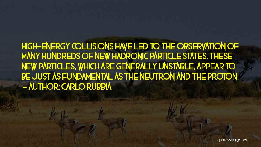 Collisions Quotes By Carlo Rubbia