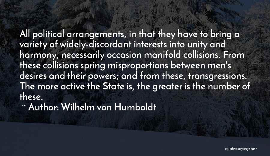 Collisions Quotes By Wilhelm Von Humboldt