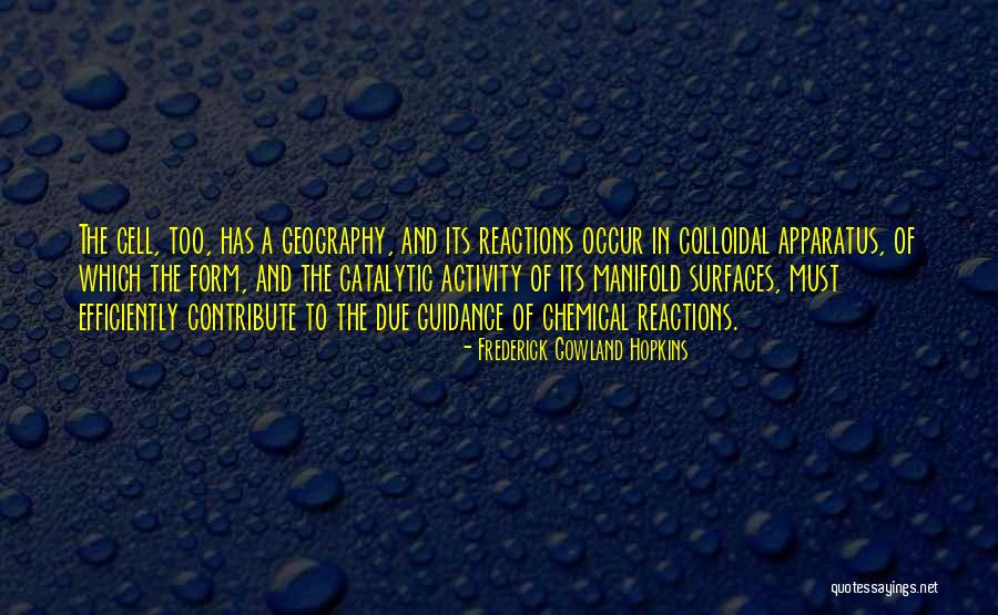 Colloidal Quotes By Frederick Gowland Hopkins Colloidal Quotes By Frederick Gowland Hopkins