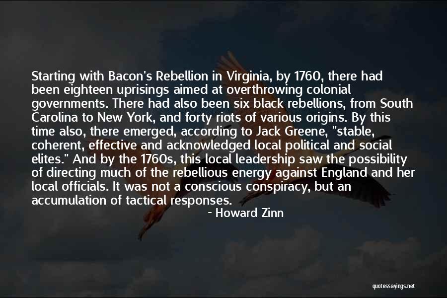 Colonial Virginia Quotes By Howard Zinn