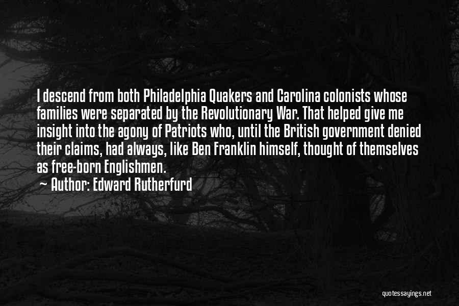 Colonists Quotes By Edward Rutherfurd