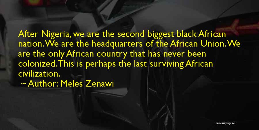 Colonized Quotes By Meles Zenawi