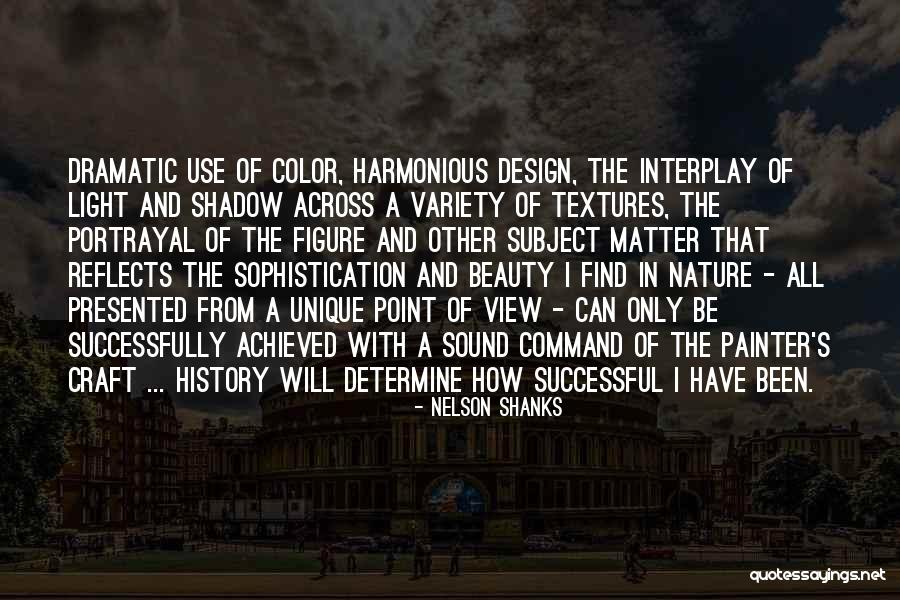 Color And Beauty Quotes By Nelson Shanks Color And Beauty Quotes By Nelson Shanks