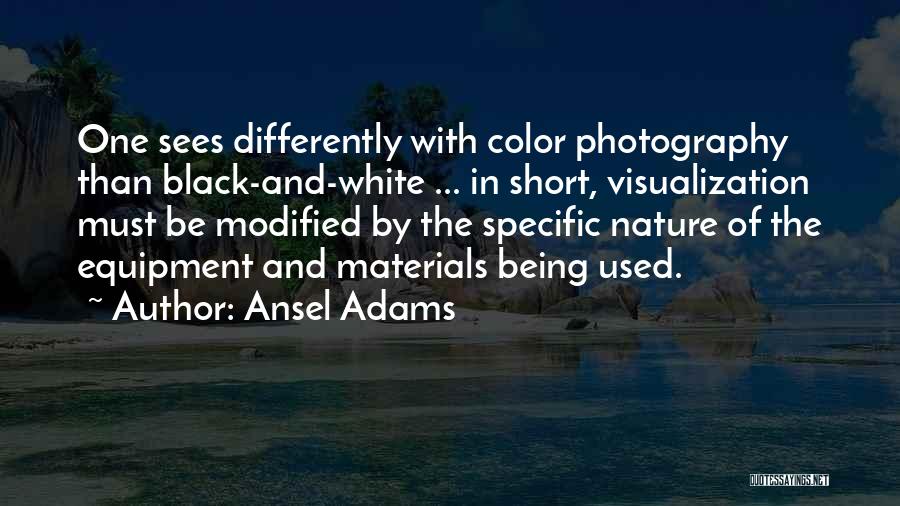 Color And Black And White Quotes By Ansel Adams