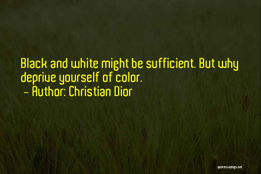 Color And Black And White Quotes By Christian Dior