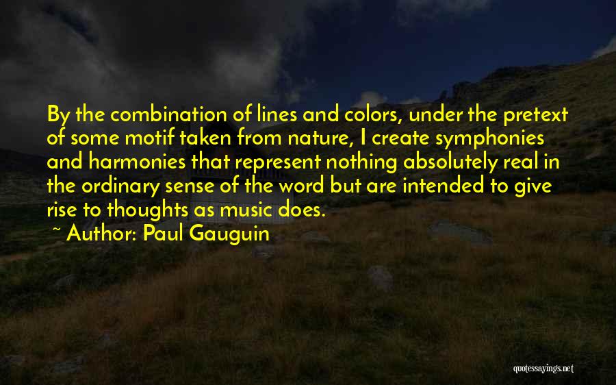 Color Combination Quotes By Paul Gauguin