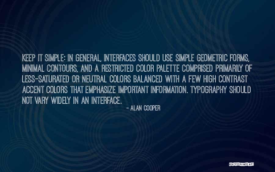 Color Contrast Quotes By Alan Cooper