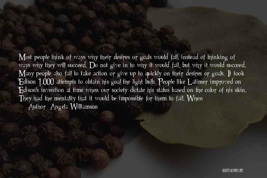 Color Of Skin Quotes By Angela Williamson