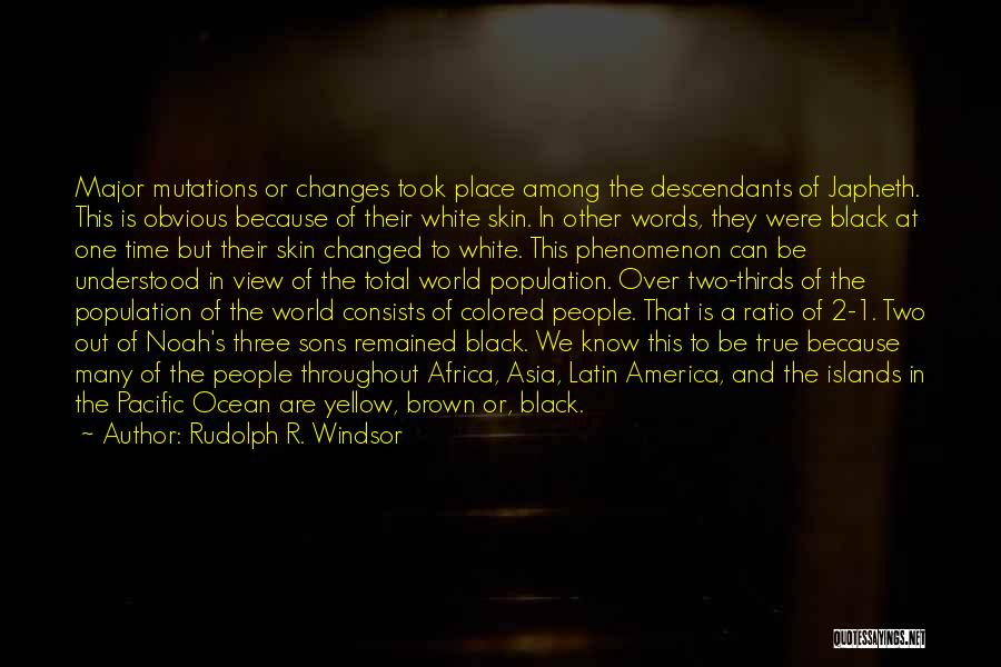 Colored Skin Quotes By Rudolph R. Windsor