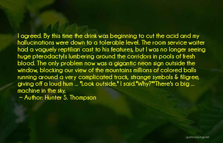 Colored Sky Quotes By Hunter S. Thompson