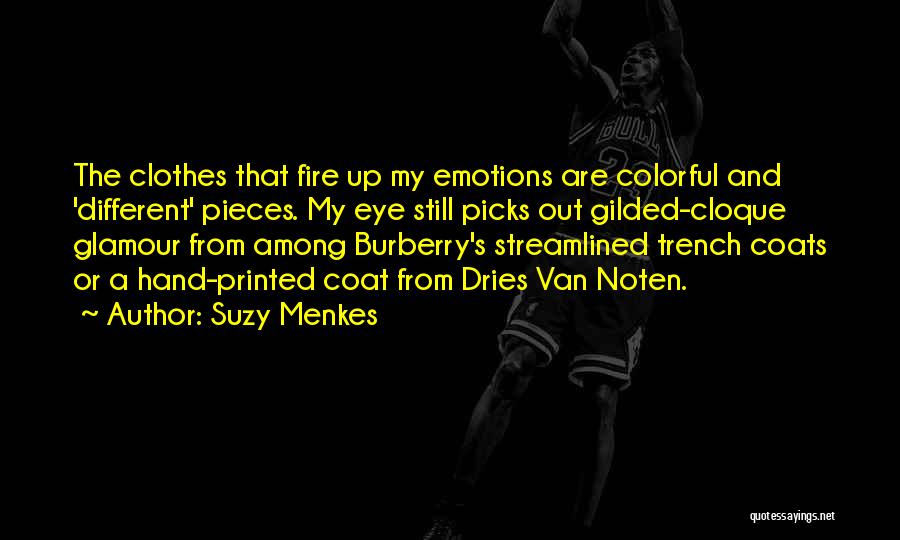 Colorful Clothes Quotes By Suzy Menkes