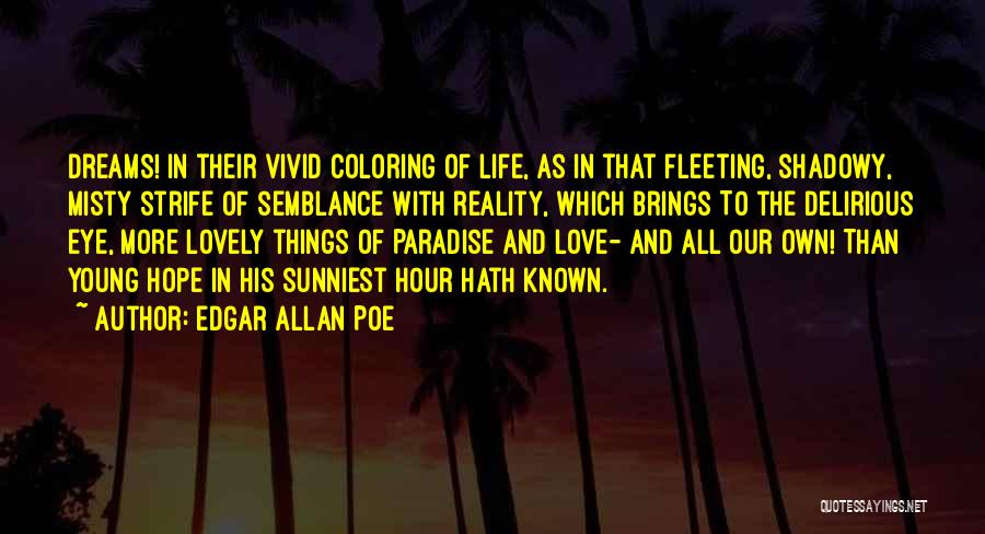 Coloring Life Quotes By Edgar Allan Poe