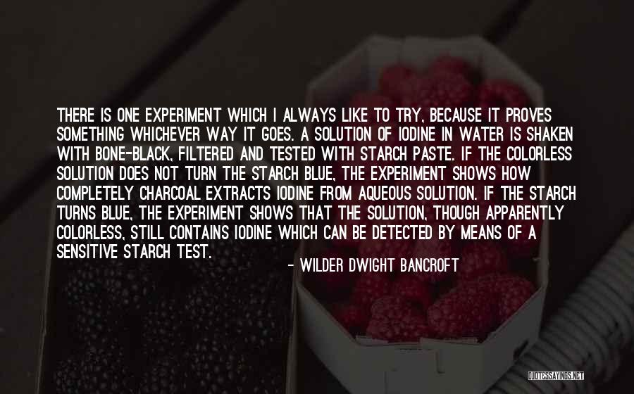 Colorless Iodine Quotes By Wilder Dwight Bancroft Colorless Iodine Quotes By Wilder Dwight Bancroft