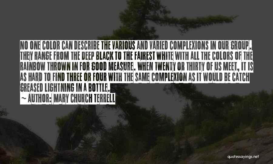 Colors Black And White Quotes By Mary Church Terrell
