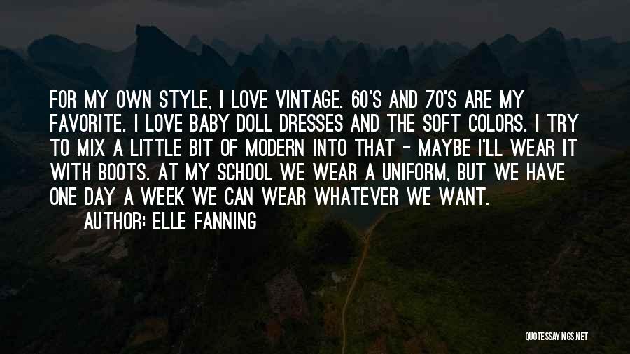 Colors Day Quotes By Elle Fanning