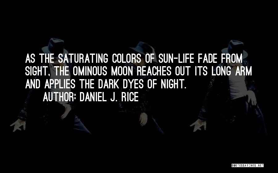 Colors Fade Quotes By Daniel J. Rice