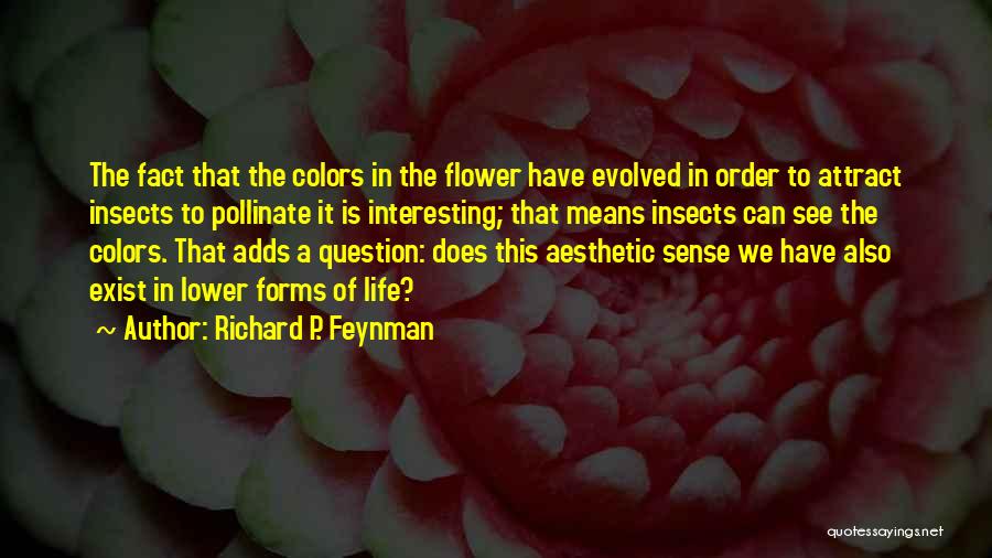 Colors Of Life Quotes By Richard P. Feynman