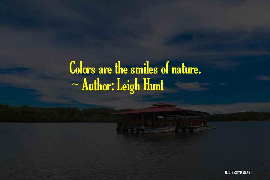 Colors Of Nature Quotes By Leigh Hunt