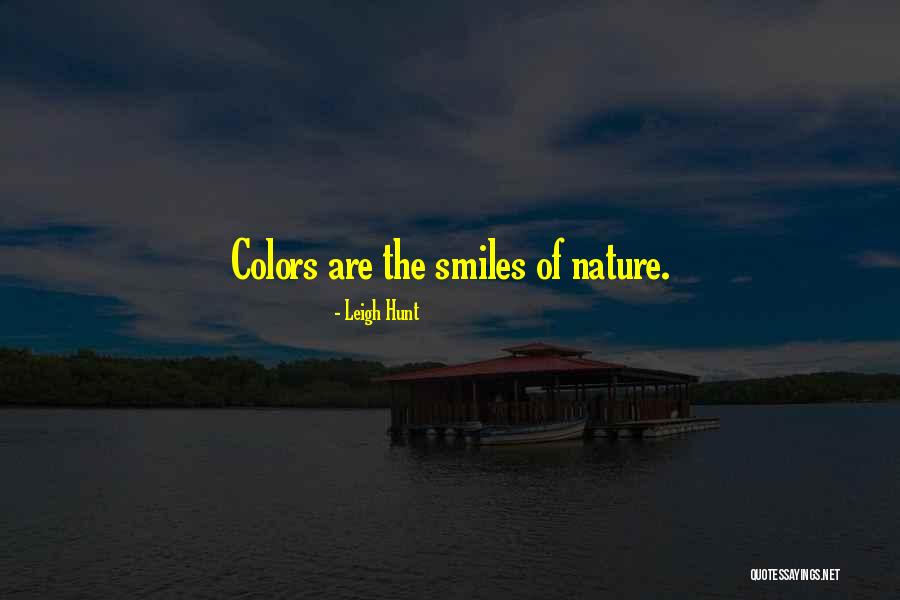 Colors Of Nature Quotes By Leigh Hunt