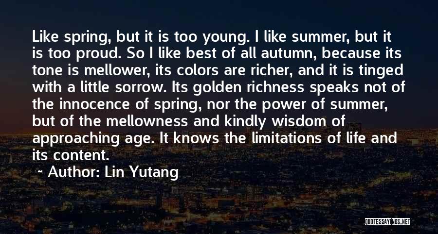 Colors Of Summer Quotes By Lin Yutang