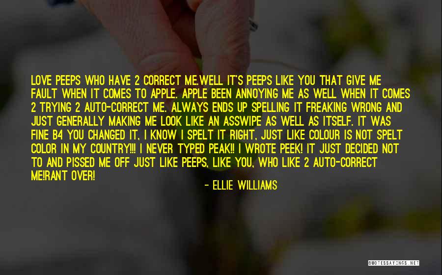 Colour And Love Quotes By Ellie Williams