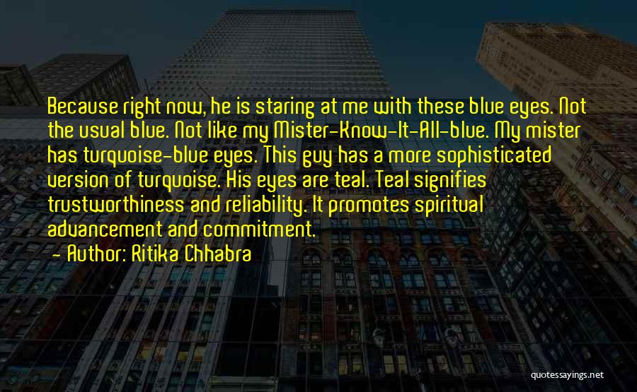 Colour Blue Quotes By Ritika Chhabra