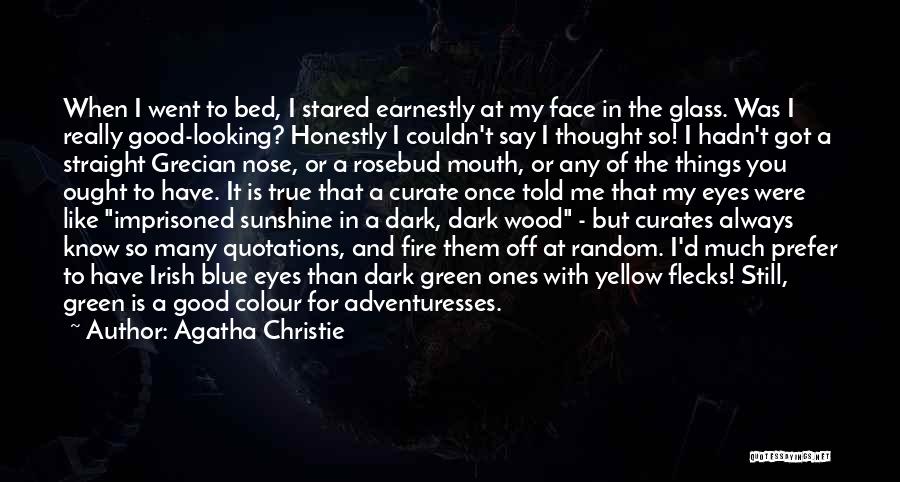 Colour Eyes Quotes By Agatha Christie