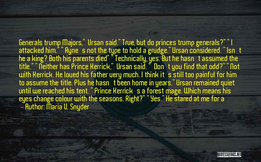 Colour Eyes Quotes By Maria V. Snyder