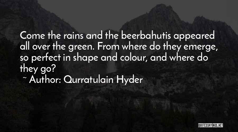 Colour In Nature Quotes By Qurratulain Hyder