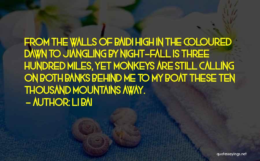 Coloured Wall Quotes By Li Bai