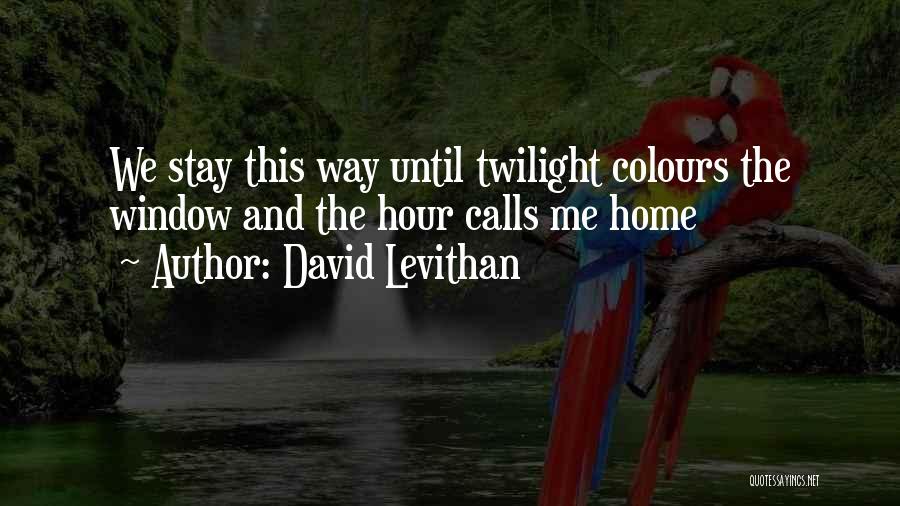 Colours And Love Quotes By David Levithan