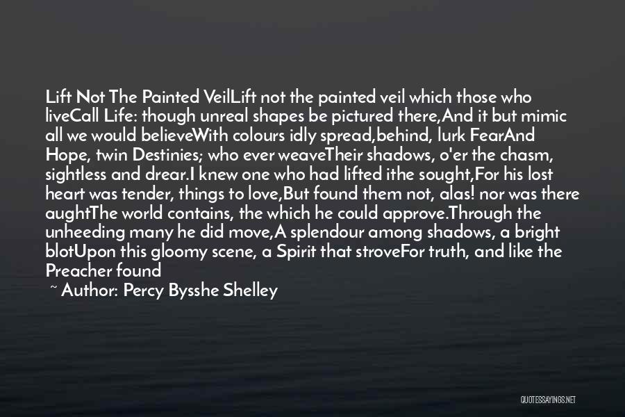Colours And Love Quotes By Percy Bysshe Shelley